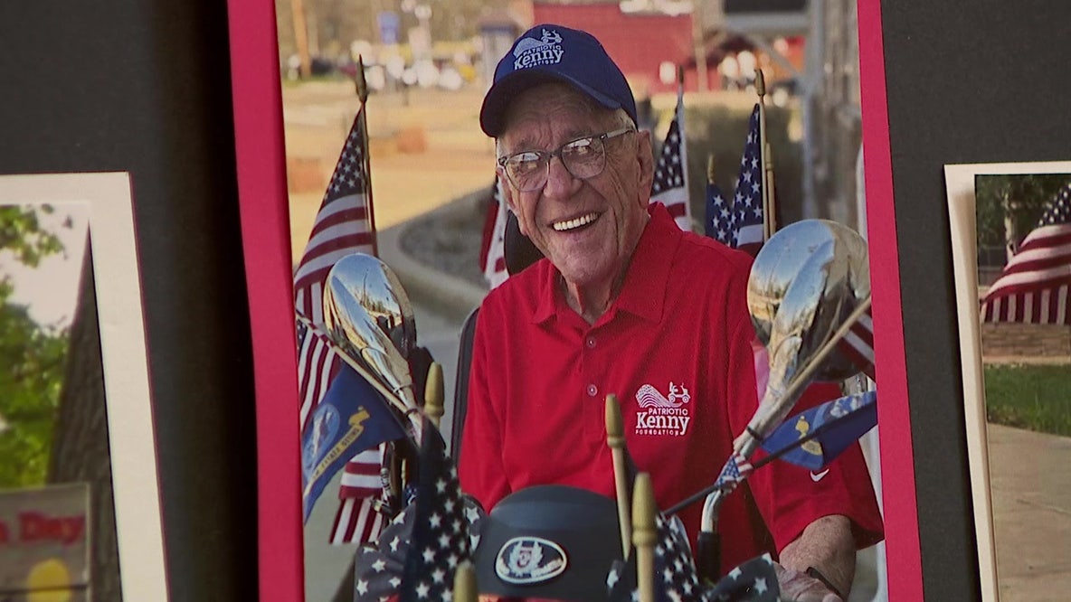 Patriotic Kenny memorial: Hundreds honor Navy veteran, TikTok icon