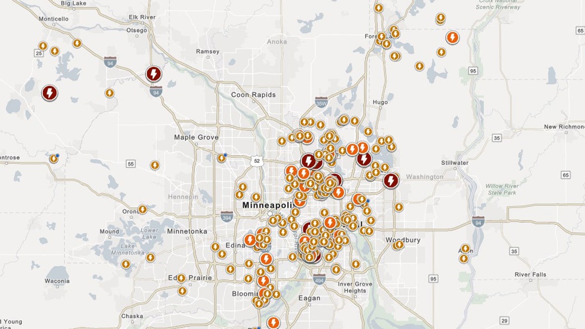MN weather: Over 50,000 Xcel Energy customers without power as storms move through