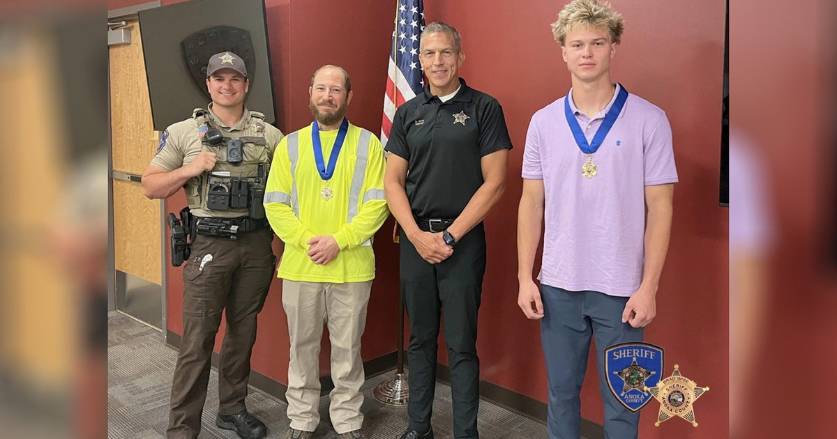 Anoka County employees awarded Medals of Valor after saving suicidal man