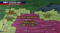 Minnesota weather: Extreme heat warning with heat index of 100-110 degrees Monday