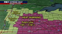 MN weather: Extreme Heat Warning in effect Monday