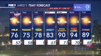 MN weather: Clear Wednesday but spotty showers possible in northern MN