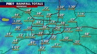 Minnesota weather: Rainfall totals from Wednesday's showers and storms