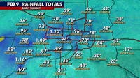 MN weather: Rain totals from Sunday morning storms