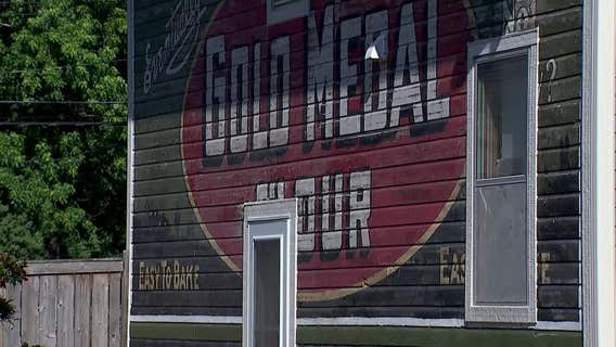 Gold Medal Flour ad hidden for 110 years restored on south Minneapolis home