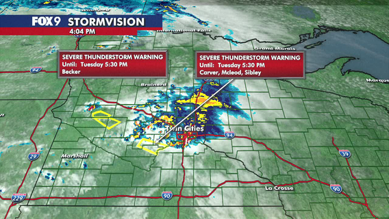 MN weather: Storms roll across state, prompt warnings near Twin Cities