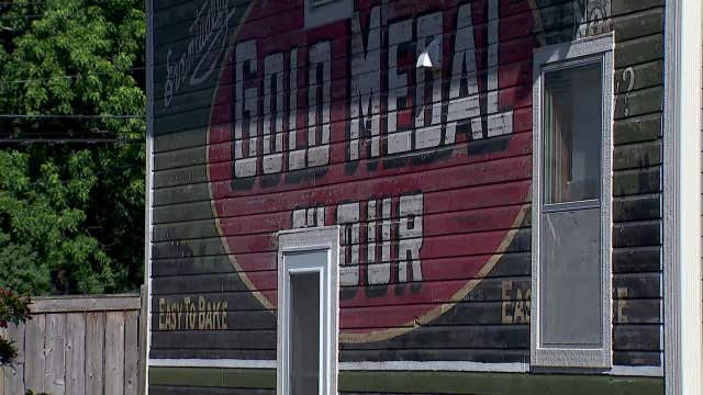Gold Medal Flour ad hidden for 110 years restored on south Minneapolis home