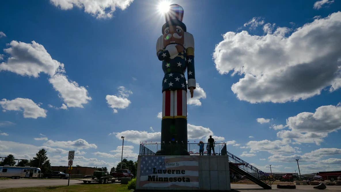 Luverne, Minnesota's 65-foot nutcracker, may be the tallest in the world