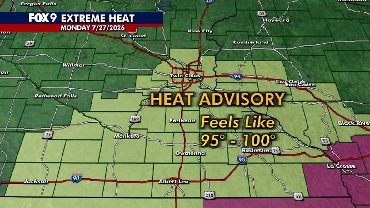 Minnesota hits 100 degrees for first time since 2022