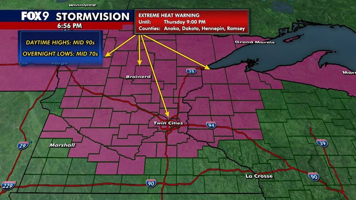 Minnesota weather: How hot it got Monday during an Extreme Heat Warning