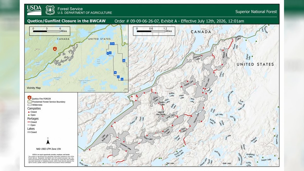 MN wildfires closing access to part of Gunflint Ranger District
