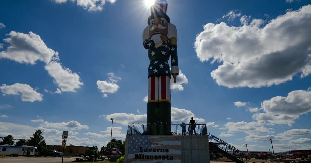 Luverne, Minnesota's 65-foot nutcracker, may be the tallest in the world
