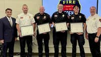 Eden Prairie firefighters honored for saving 9-month-old from burning townhome