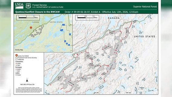 MN wildfires closing access to part of Gunflint Ranger District