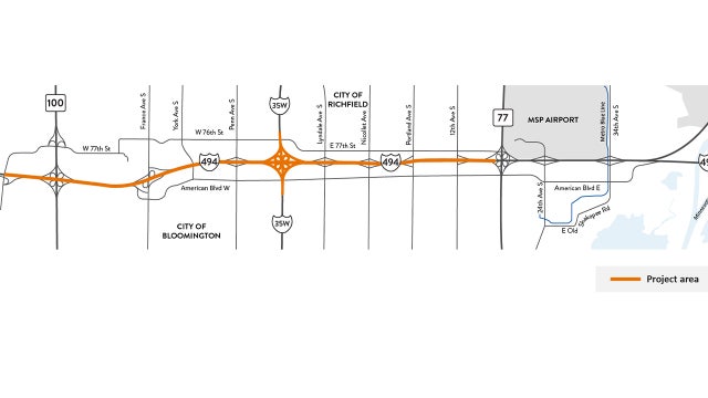 Upcoming I-494 closures scheduled across Twin Cities this week