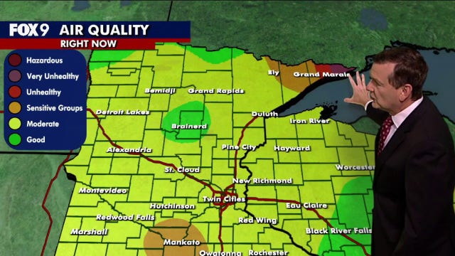 Minnesota weather: Heat and hazy skies linger in the Twin Cities with less humidity Saturday