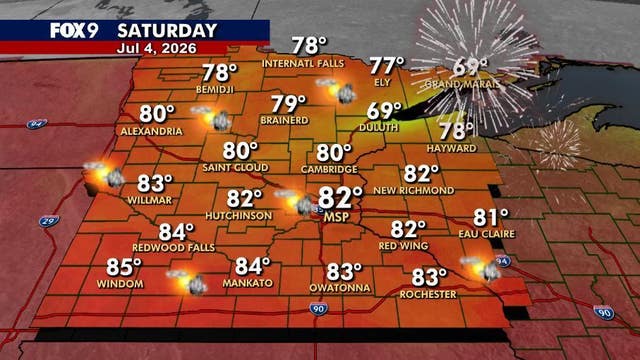 Minnesota 4th of July forecast: A few storms bring a chance of interruptions