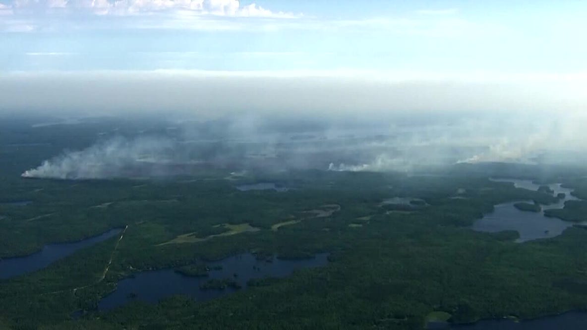 Minnesota wildfires: Over 64,000 acres burning as crews continue to battle multiple fires