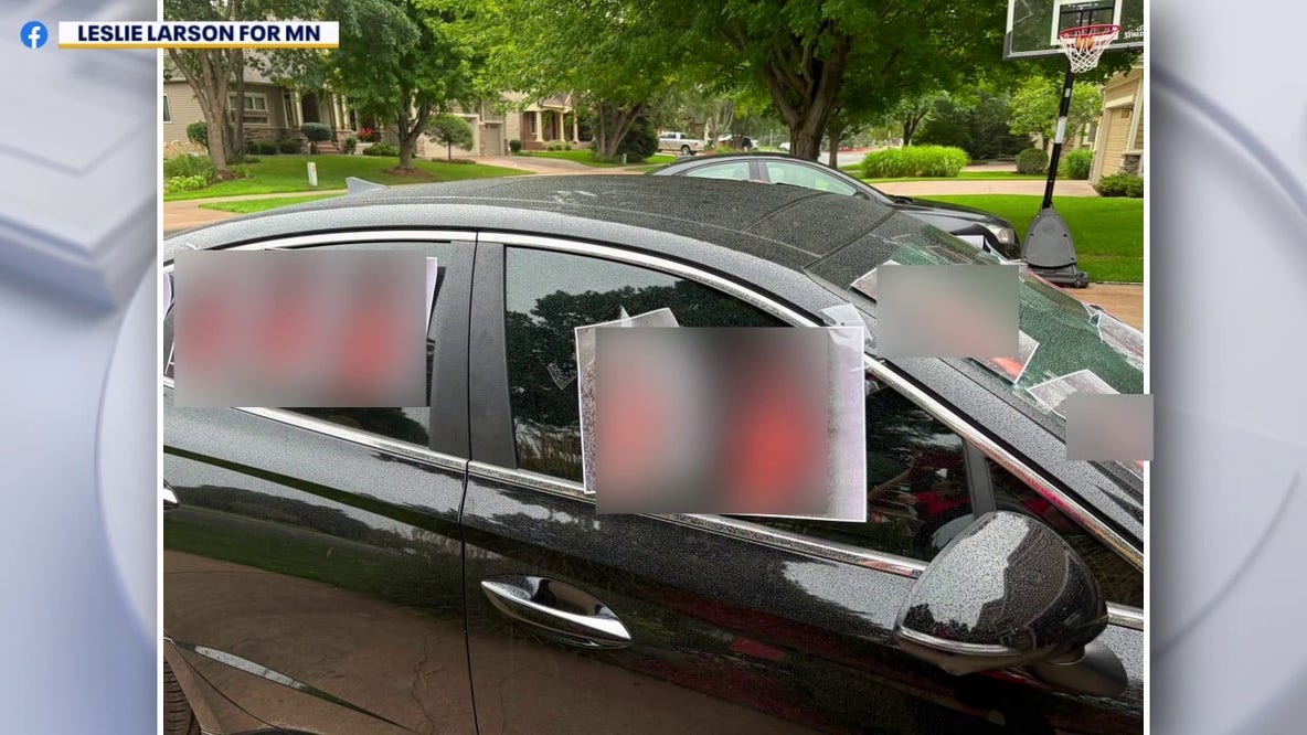 Group caught on camera leaving offensive images on Blaine's council member's car