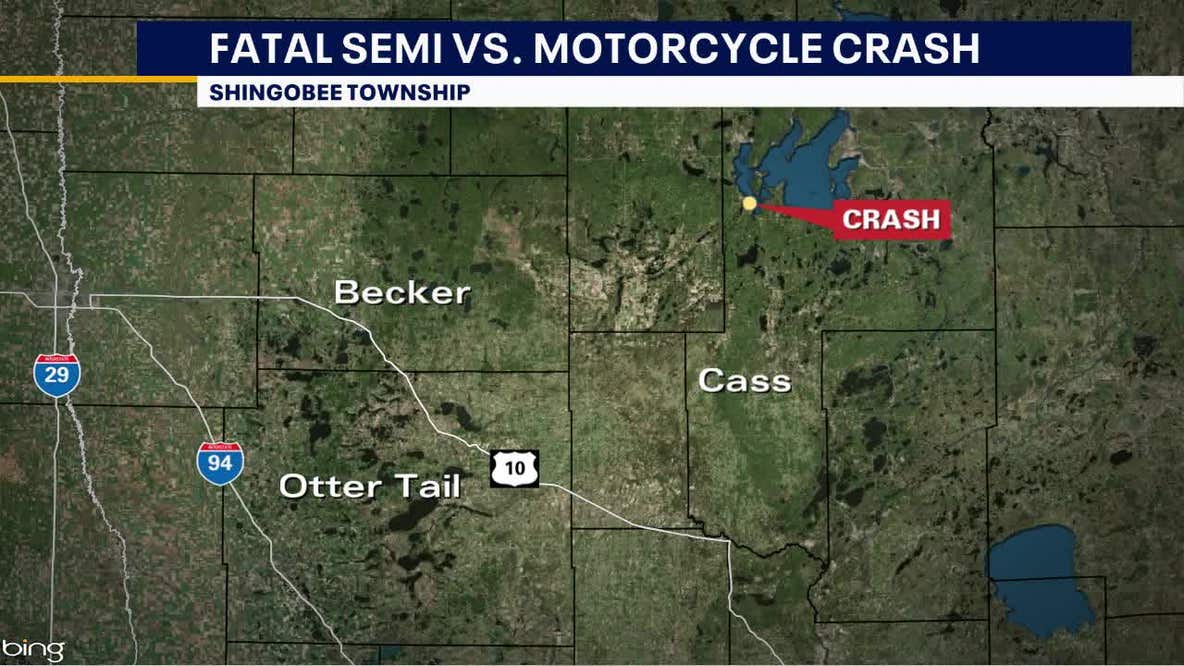 Motorcyclist run over by semi dies in Cass County crash