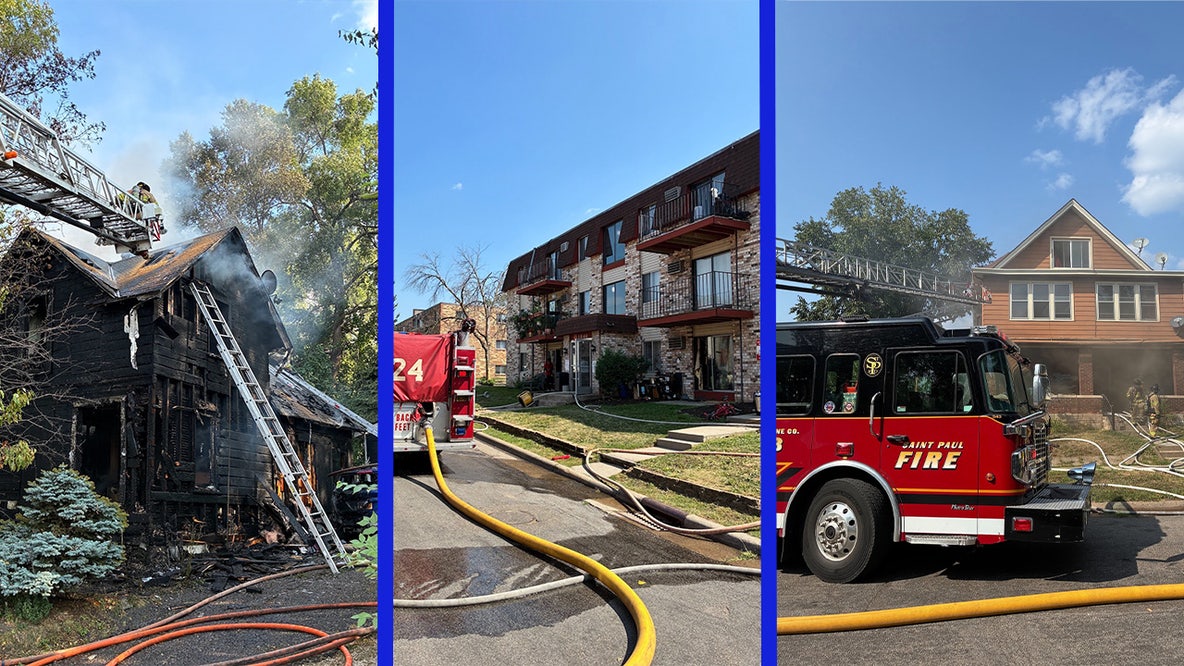 St. Paul firefighters rescues woman, toddler as 3 fires break out in 90 minutes Saturday