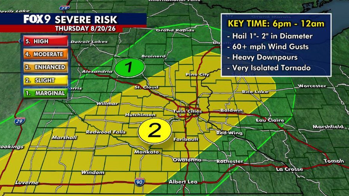 Minnesota weather: Patchy sun, random showers, and stronger evening storms Thursday