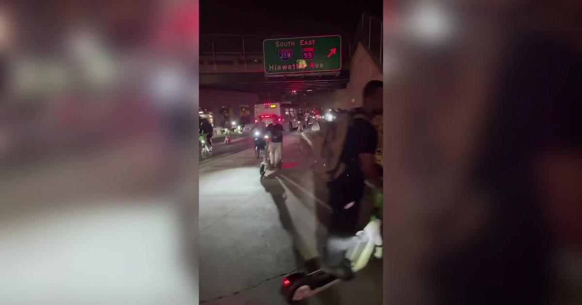 Minneapolis scooter takeover: Lime working to ban anyone who rode on I-35W
