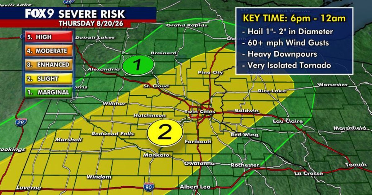 Minnesota weather: Patchy sun, random showers, and stronger evening storms Thursday