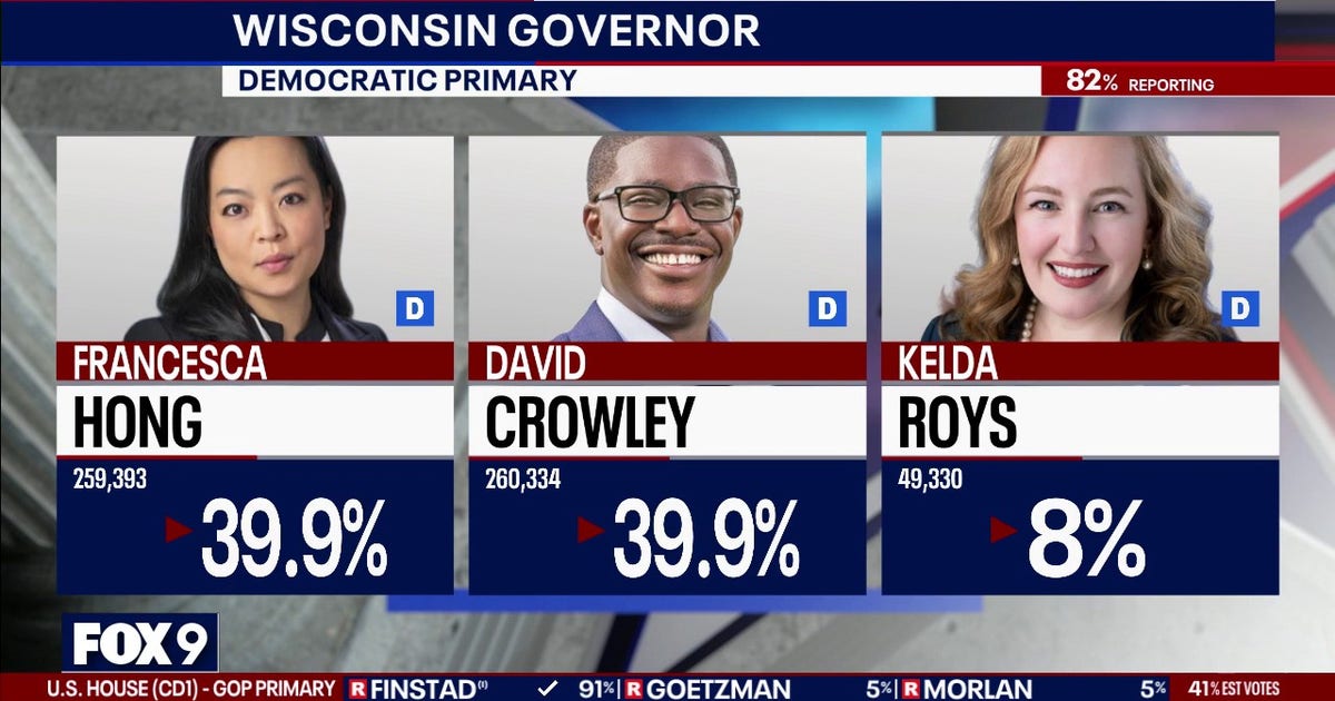 David Crowley wins Democratic primary for Wisconsin governor