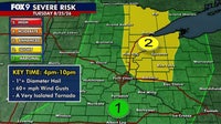 Minnesota weather: More humid Tuesday with isolated late day strong storms