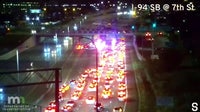 I-94 crash shuts down eastbound lanes in Minneapolis on Sunday