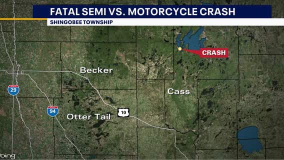 Motorcyclist run over by semi dies in Cass County crash