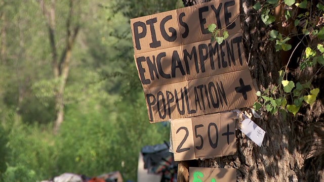 St. Paul set to clear out Pig's Eye Park homeless encampment Wednesday morning
