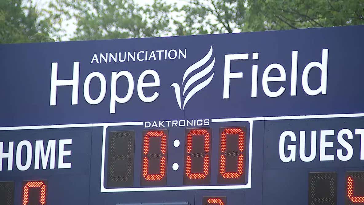 Hope Field opens at Annunciation: Twins, Target fund wiffle ball field renovation