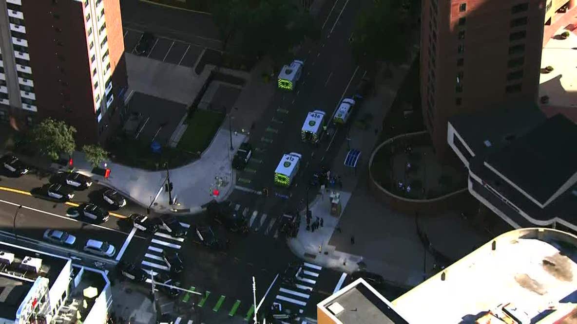Live: 2 officers shot in downtown Minneapolis, shooter down