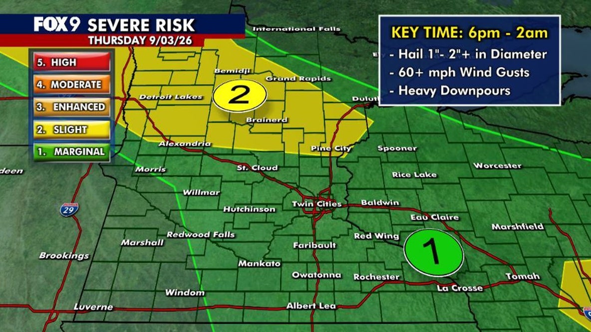 Minnesota weather: Steamy Thursday with isolated storm chances