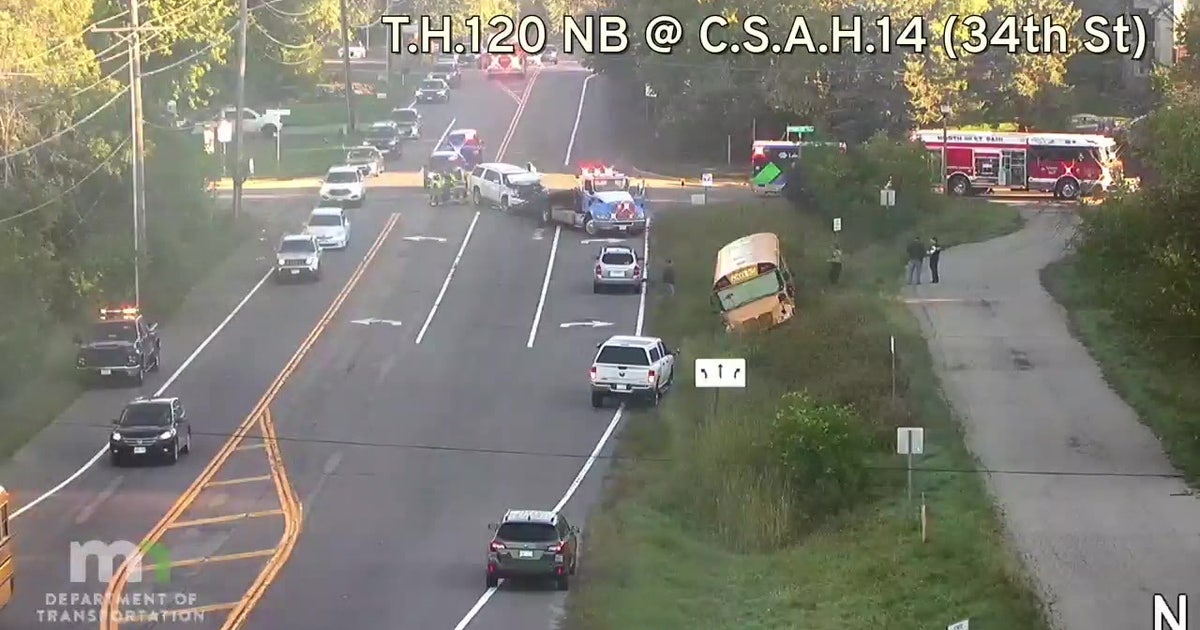 School bus driver hurt in T-bone crash in Oakdale