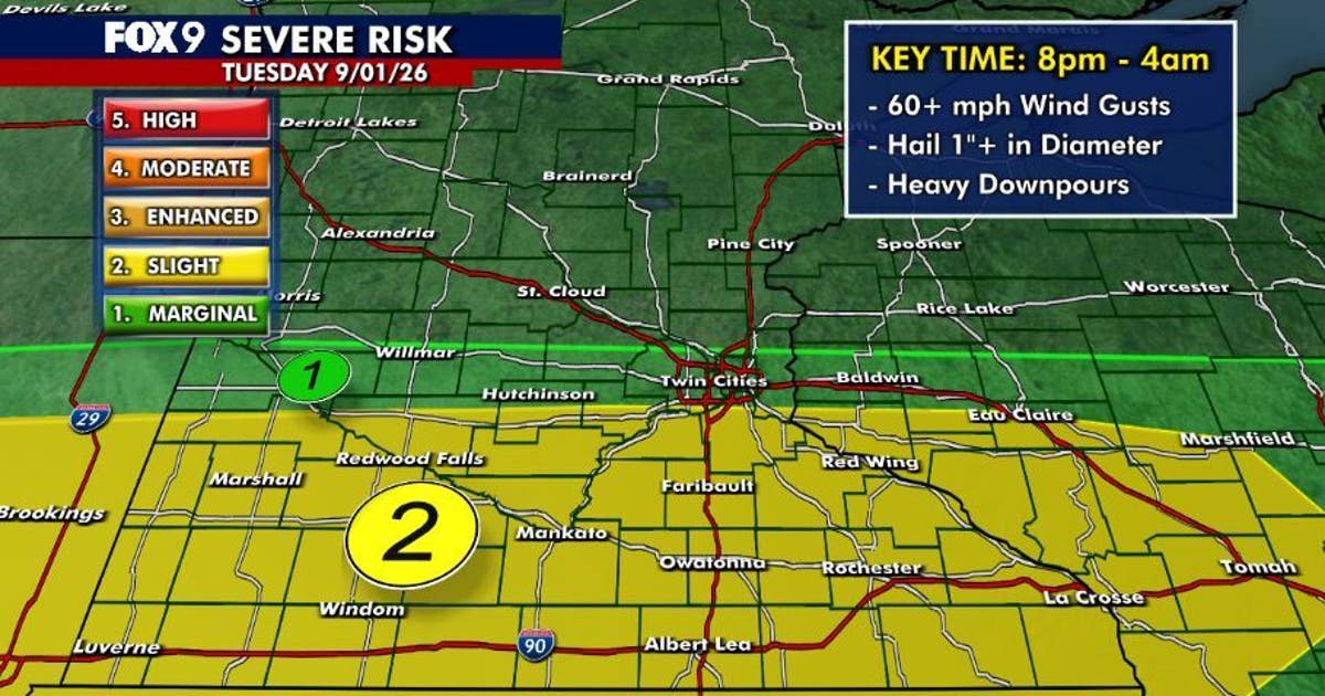 Minnesota weather: Filtered sunshine before storm chances return Tuesday night