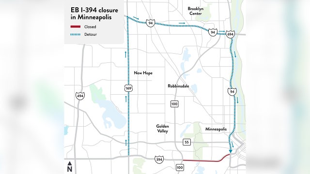 I-394 closure will affect commute into downtown Minneapolis Sept. 18-21
