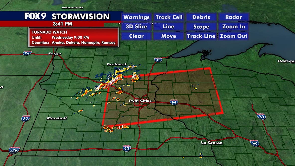 Minnesota weather live updates: Hail, severe storm risk, tornado threat Wednesday