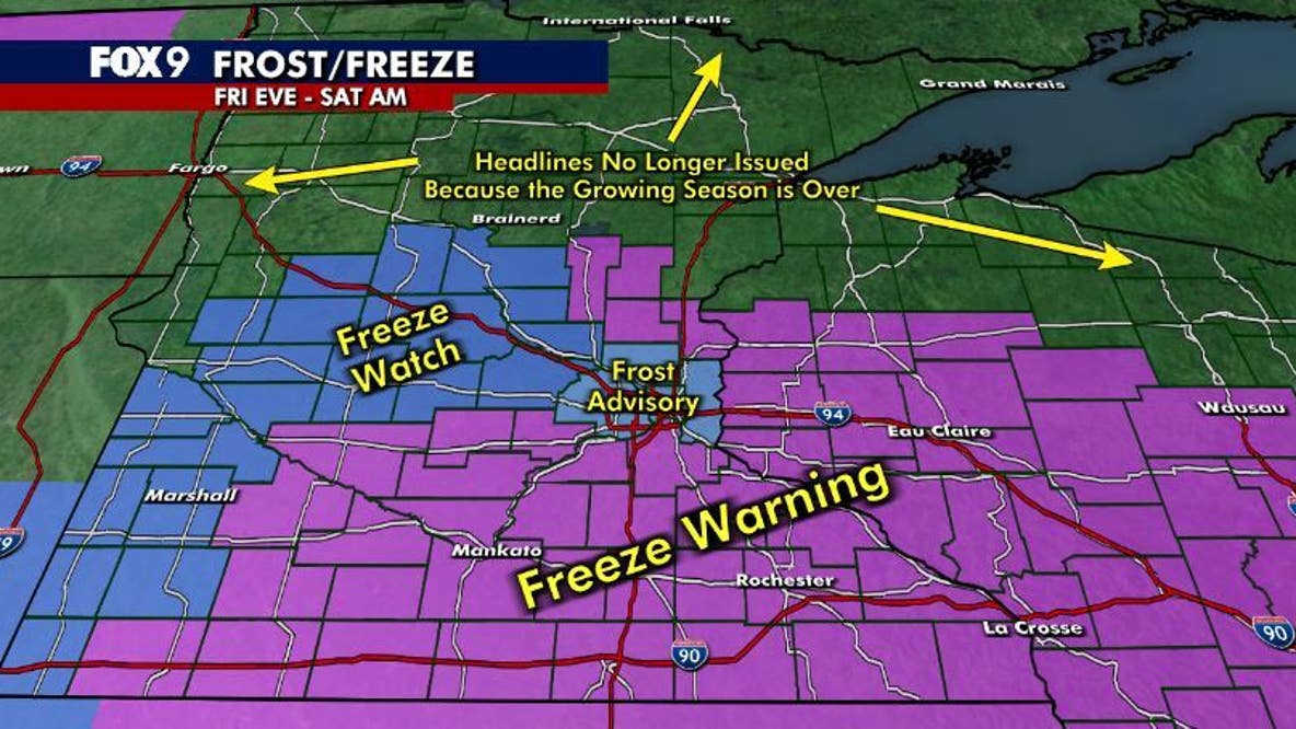 Minnesota weather: Chilly, blustery Friday before widespread frost overnight