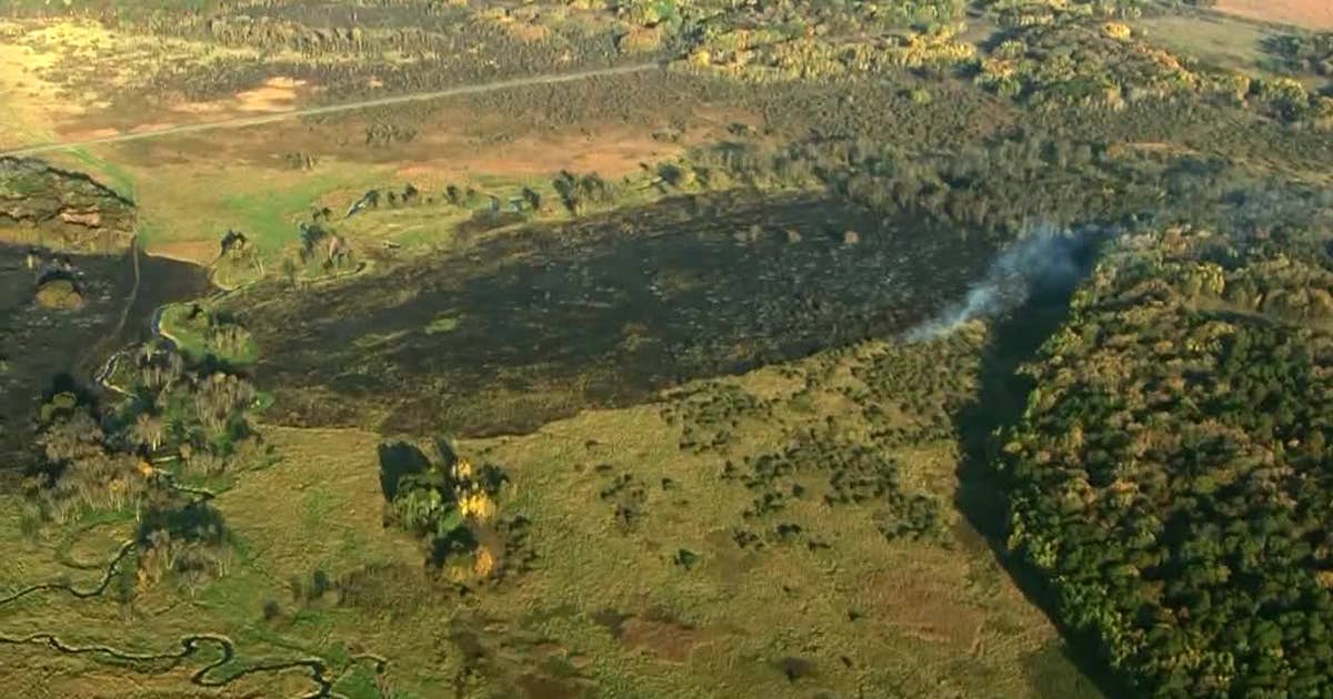 Sherburne National Wildlife Refuge fire: Crews continue to contain flames Sunday morning