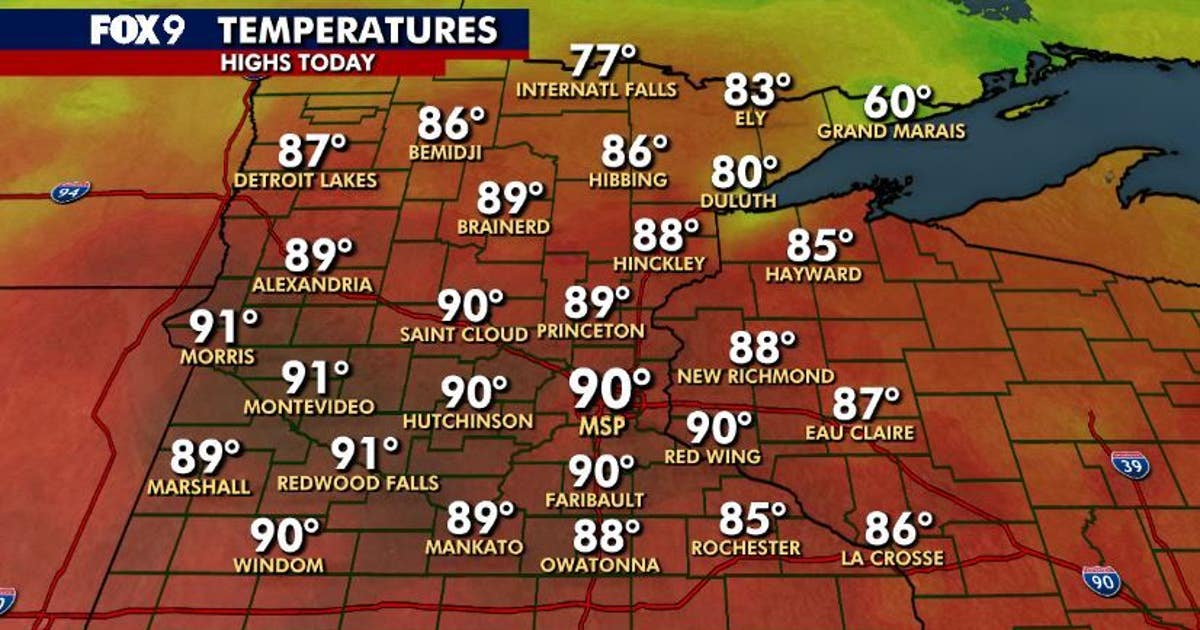 Minnesota weather: Record heat Saturday with more tonight and Sunday