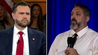 Nicole Amor's husband confronts JD Vance over Iran War