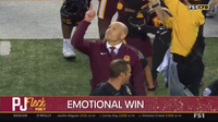 P.J. Fleck dedicates Iowa win to UMD football player who died at practice