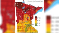 Map: Fall colors peaking across northern Minnesota