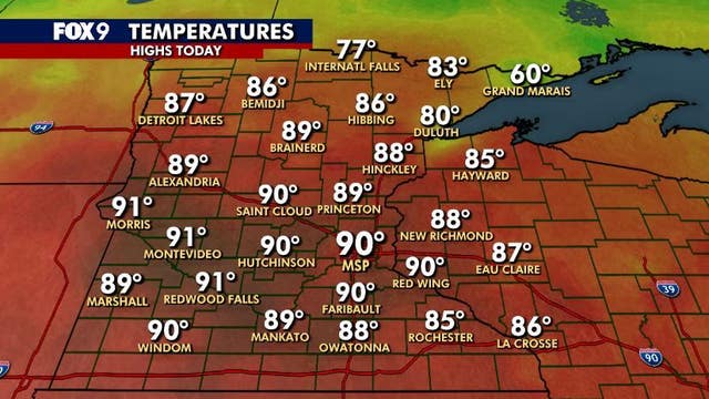 Minnesota weather: Record heat Saturday with more tonight and Sunday