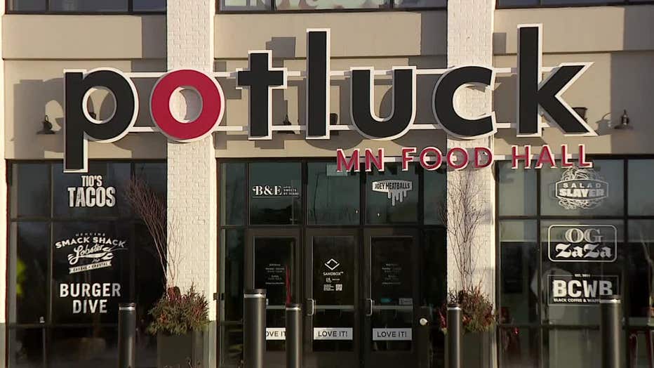 Potluck food hall at Rosedale Center
