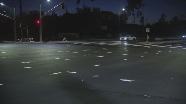 Poorly painted traffic lines at Ladera Heights intersection invite chaos