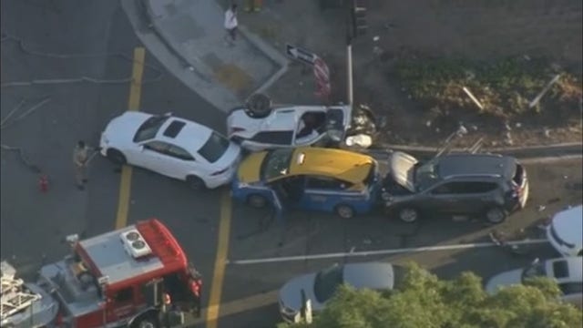 Several injured after multi-vehicle crash in West L.A.
